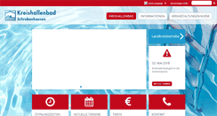 Desktop Screenshot of kreishallenbad.de