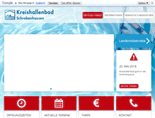Tablet Screenshot of kreishallenbad.de